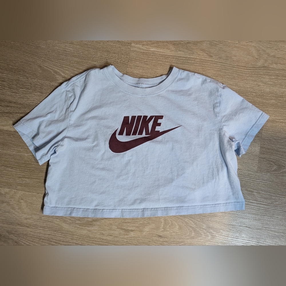 The Nike Tee Baby Blue Cropped Women's Shirt